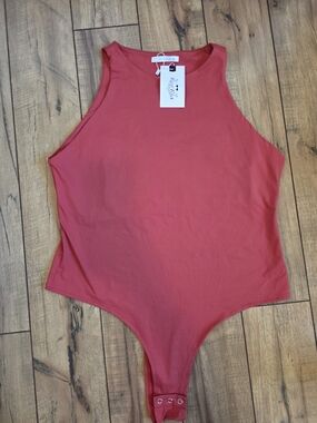 New ReoRia Rust Fall One Piece Smooth Bodysuit Plus Size 2XL